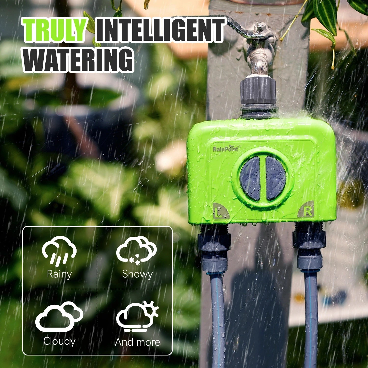 Rainpoi 2-zone wifi beregeningscomputer — productbeeld
